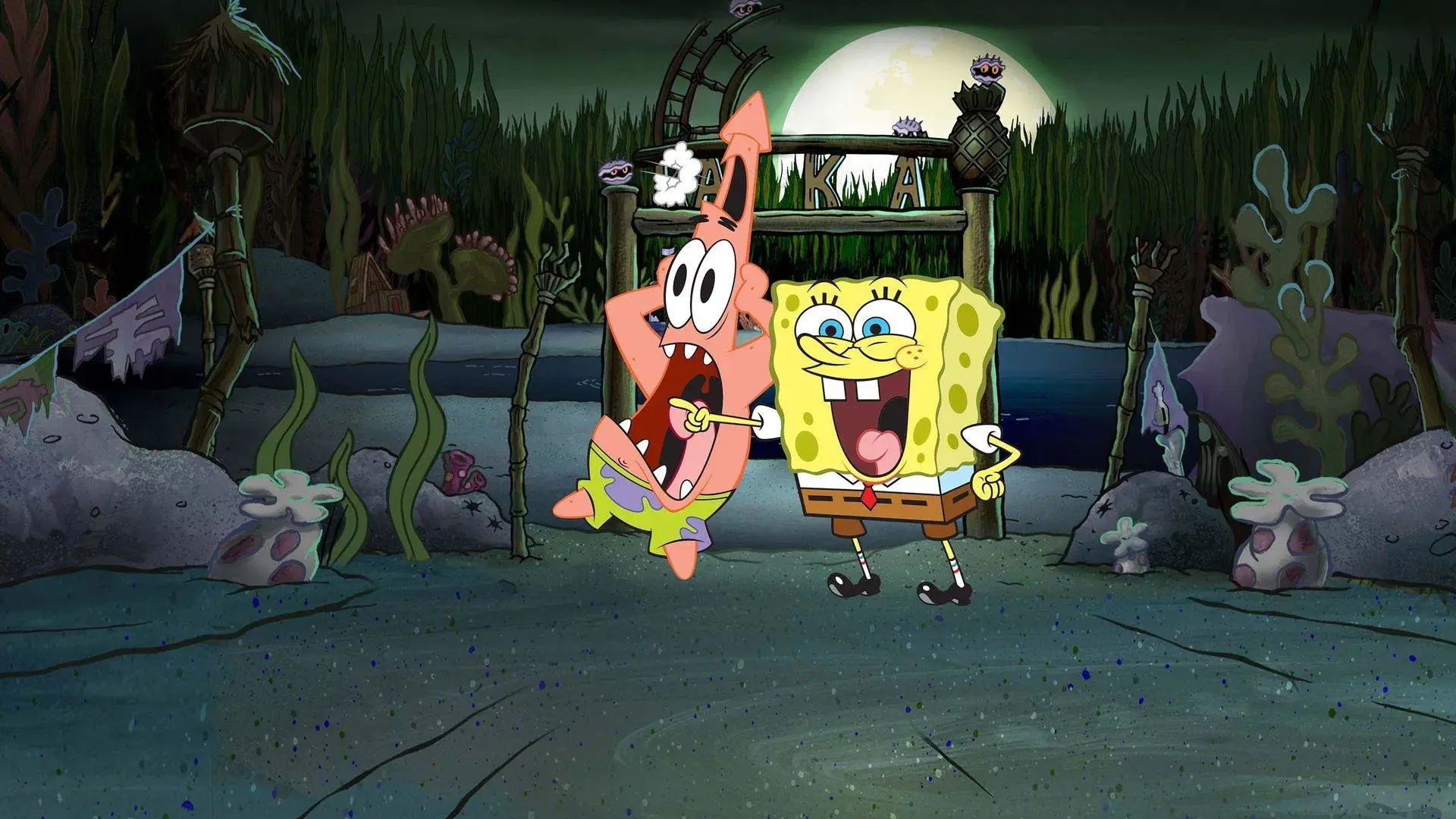 SpongeBob Squarepants: Kreepaway Kamp backdrop