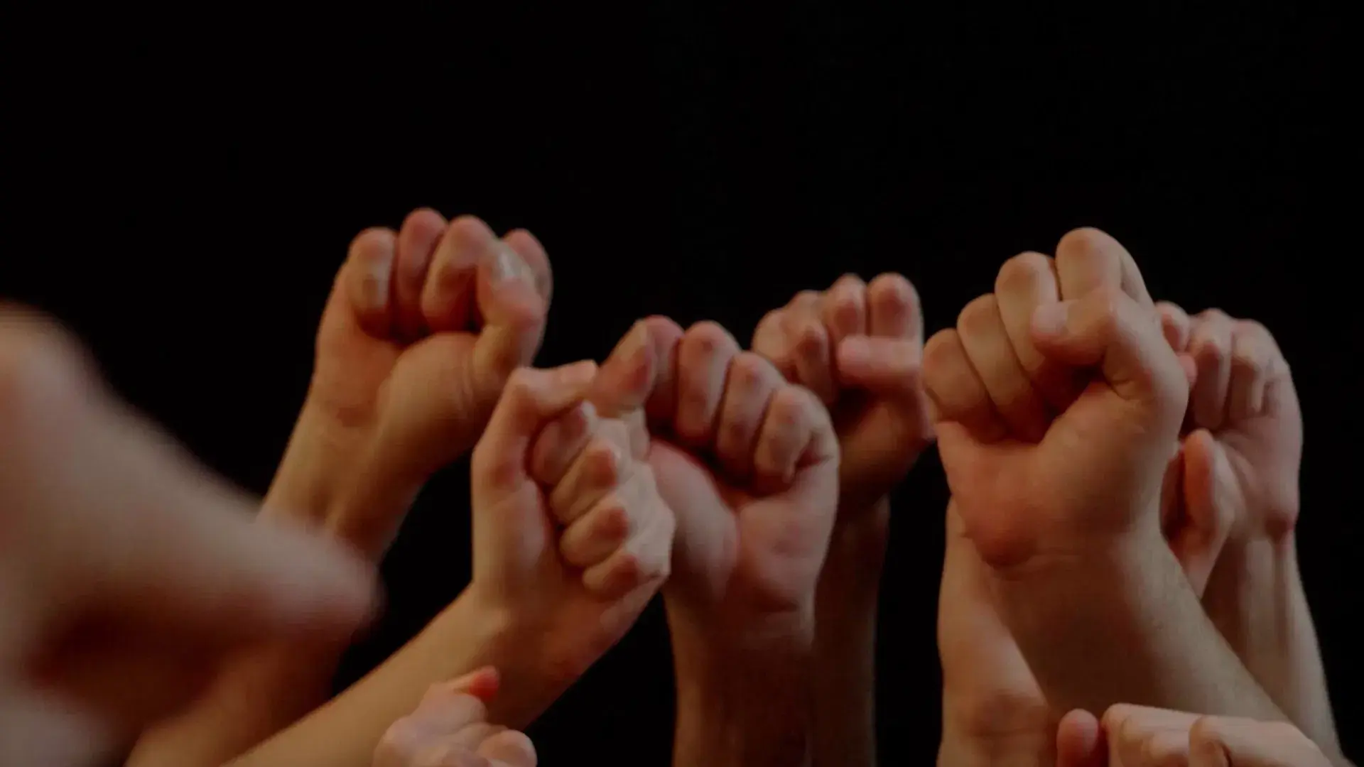 Hands backdrop