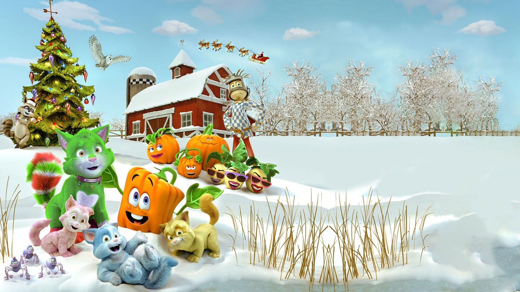 Spookley and the Christmas Kittens backdrop