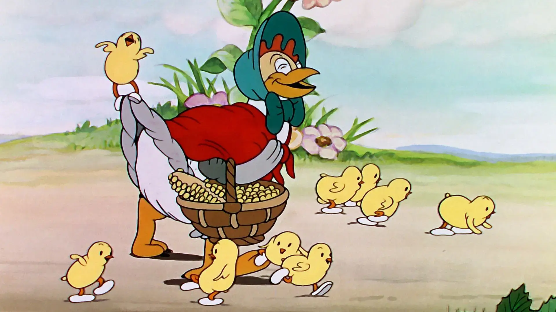 The Wise Little Hen backdrop
